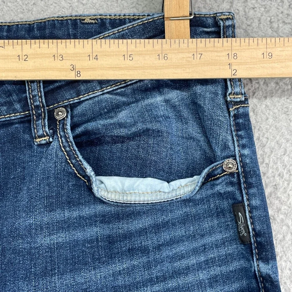 Silver Jeans Allan Jeans‎ Mens 36X31 Dark Wash Denim Casual Preppy Y2K Academia